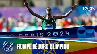 Tamirat Tola, de Etiopía, rompe récord olímpico en maratón masculino | Juegos Olímpicos París 2024