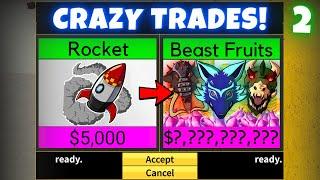 Rocket To Beast Fruits in Blox Fruits! Crazy Trades | Part 2