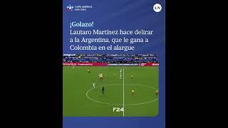 Lautaro Martínez hace delirar a la Argentina que le gano a Colombia en el alargue