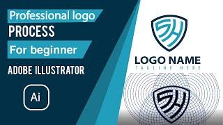 Logo Design Process tutorial||Company logo design Tutorial||Rasheed RGD