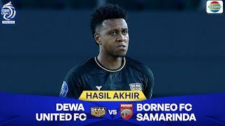 Hasil Akhir Pertandingan - Dewa United FC Vs Borneo FC Samarinda | BRI Liga 1 2024/25