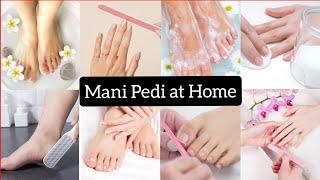 Meni Pedi At Home || Salon Style Manicure Pedicure At Home || Step By Step || 100% Instant Results