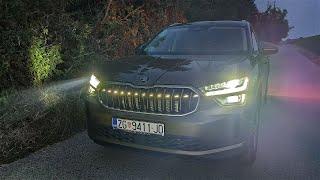 NEW 2024 Skoda Kodiaq - MATRIX Beam and TOP LED rear lights (Night test)