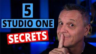 5 Studio One SECRETS You Should Know!