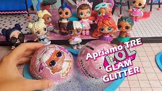 È arrivata la MAMMA di Candy! Apriamo 3 LOL Surprise Glam Glitter in piscina [Unboxing]