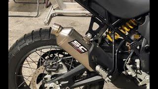Ducati Desertx SC Project with decatalizer sound test vs stock