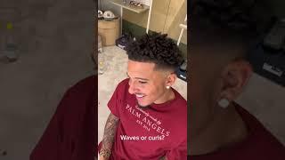 Waves or Curls ‍ #drip #baller #fashion #hairstyle #sancho #shorts #youtubeshorts