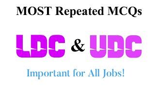 LDC UDC II Past papers most repeated Solved Mcqs #ldc  #udc #fbr #moterwaypolice  #fia