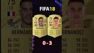 THEO VS LUCAS HERNANDEZ FIFA COMPARISON #shorts #football #fifa10 #fifa23