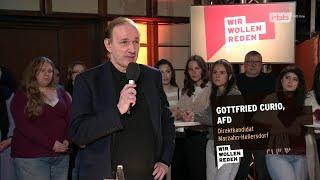 Gottfried Curio (AfD) beim rbb "Wir wollen reden"