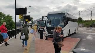 Travel to Latvia - Riga - 4K - Bus station - 2022