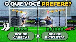 VOCÊ PREFERE FAZER UM GOL DE CABEÇA ou DE BICICLETA?? (VALENDO PRODUTOS DA NIKE )