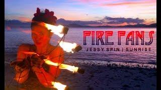 Fire Fans Dance (freestyle) | SUNRISE at Pirates Retreat 2018 | Jessy Spin