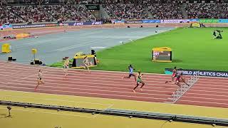 Shamier Little of USA won Semis Heat 3 of the Womens 400 Meter Hurdles to advance to the Finals