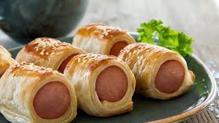 СОСИСКИ В ТЕСТЕ  ПРОСТОЙ  и вкусный рецепт