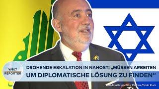 NAHOST: Hisbollah schießt weiter auf Israel! Botschafter Prosor zum drohenden Zwei-Fronten-Krieg