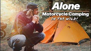 Solo Motorcycle Camping in the Wild | Riding, Camp Setup & Cooking in EPIC Valley