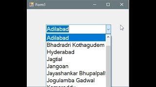 CSharp - WindowsForms - ComboBox - Fill ComboBox using DataTable or DataSet