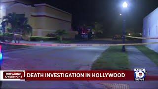 Authorities investigate death in Hollywood