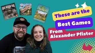 What is the best Alexander Pfister game? Ranking 15 games from worst to best!