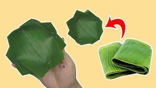 Tips & Trik Cara Membuat Takir Dari Daun Pisang Sangat Mudah || Takir Bunga Dari Daun Pisang