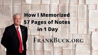 How I Memorized 57 Pages of Notes in 1 Day