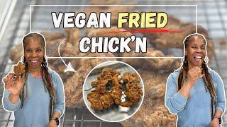 VEGAN FRIED CHICKEN | How To Make Mushrooms Taste Like Chicken | Fried & Air-fry Recipe