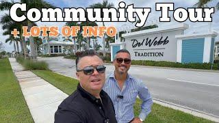 Lets Explore DEL WEBB at Tradition 55+ Gated Community Port St Lucie Fl