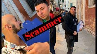 Gypsy scammer in Venice Italy wanted to fight me!