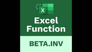 The Learnit Minute - BETA.INV Function #Excel #Shorts #DubbedWithAloud