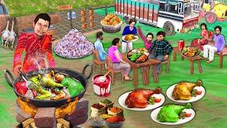 Colored Chicken Leg Piece Curry Indian Style Street Food Hindi Kahaniya Hindi Stories Moral Stories