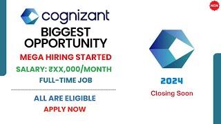 FINALLY Cognizant Hiring for 2024 | Salary: ₹XXLPA | Entry-level analyst jobs