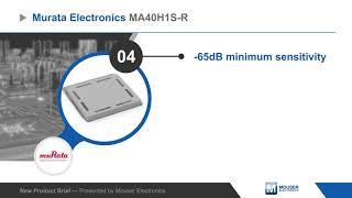 Murata Electronics MA40H1S-R Ultrasonic Sensors — New Product Brief | Mouser Electronics