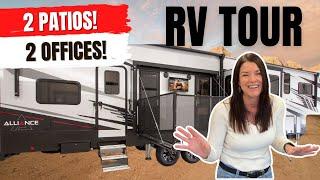 Tour our 44ft Toy Hauler | Alliance Valor 42v13 | FULL-TIME WORKING RV COUPLE