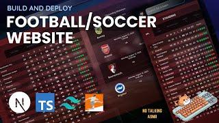 ASMR coding - Next.js Football Website using Typescript, TailwindCSS and API-Football - No Talking