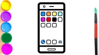 Learn the colors | Telephone drawing | learn to draw