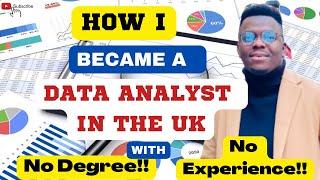 HOW I BECAME A DATA ANALYST IN THE UK | No Degree | No Experience