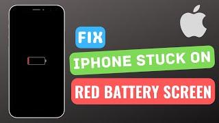 iPhone stuck on a red battery screen  solve  at home free