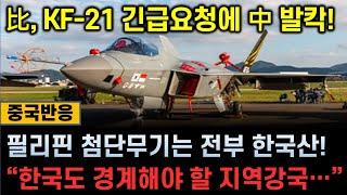 [중국반응] 比 KF-21 긴급요청에 中 발칵! "필리핀 첨단무기는 전부 한국산! 한국을 경계해야..."