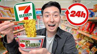 Only Eating at Japan 7-ELEVEN for 24 HOURS!