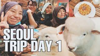 a cafe with sheeps (땡스네이쳐카페) || SEOUL TRIP DAY 1