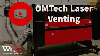 OMTech 100w Red Black Laser Venting