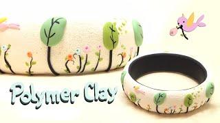 Polymer Clay Bracelet- Spring- Tutorial- DIY