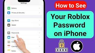 How to See Your Password in Roblox(iPhone & iOS) | How to See Roblox Password