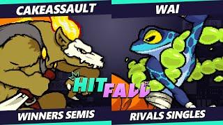 Hitfall 2023 Top 8 - CakeAssault (Forsburn) Vs. Wai (Ranno) Rivals of Aether - RoA