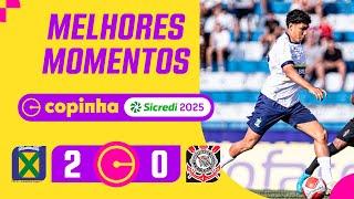 SANTO ANDRÉ 2 X 0 CORINTHIANS | MELHORES MOMENTOS | RODADA 3 | FASE DE GRUPOS | COPINHA 2025