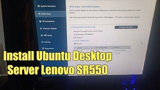 Install Linux Ubuntu di Server Lenovo SR550