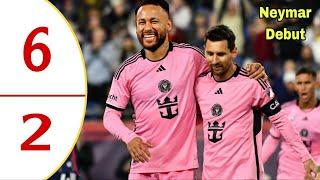 Messi Hattrick , Neymar Debut First Goal - Inter Miami VS Orlando 6-2 & All Goals & Highlights 2024