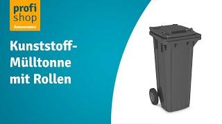 Kunststoff-Mülltonne mit Rollen