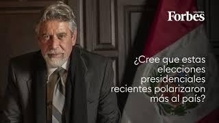 El presidente de Perú, Francisco Sagasti, hace un balance de su gestión que termina el 28 de julio.